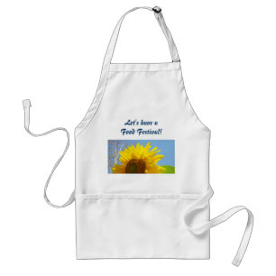Let's have a Food Festival! apron gifts Sunflowers