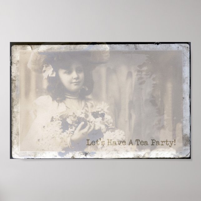 Let's Have A Tea Party Poster (Front)