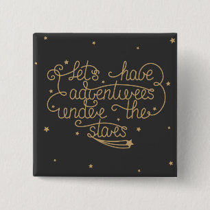 Lets Have Adventures 15 Cm Square Badge