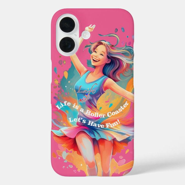 Let's Have Fun,Life a Roller Coaster Case-Mate iPhone Case (Back)