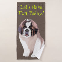 Let's Have Fun Today, St. Bernard Puppy Style