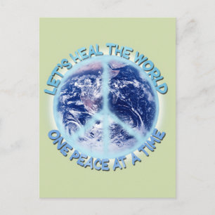Let's heal the World Postcard