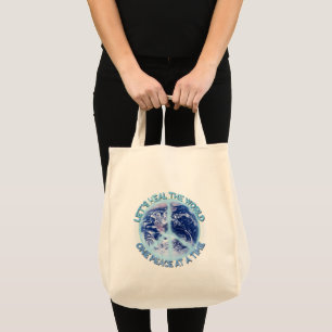 Let's heal the World Tote Bag