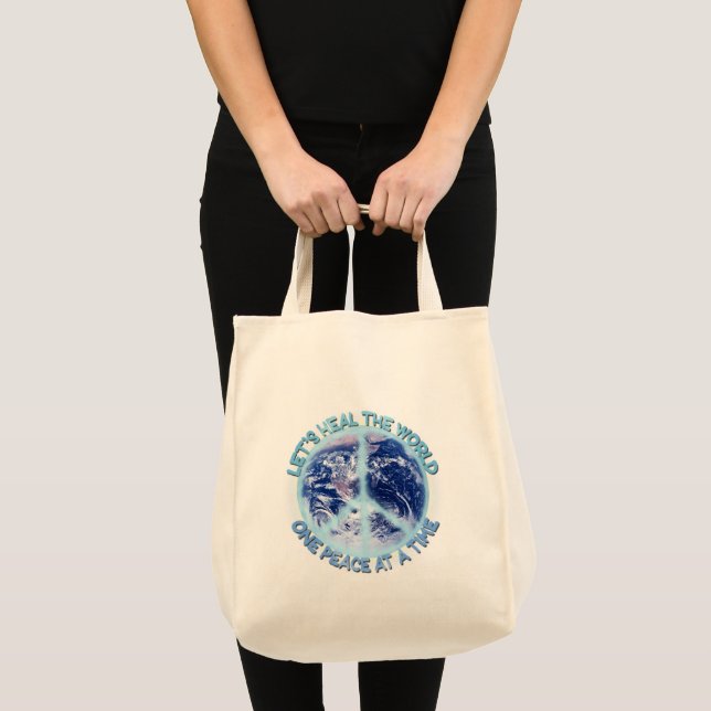Let's heal the World Tote Bag (Front (Product))