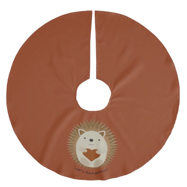 Lets Hedgehug Hegehog Brushed Polyester Tree Skirt (Front)