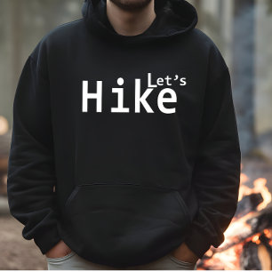 lets hike motivational hiking sayings for hikers hoodie