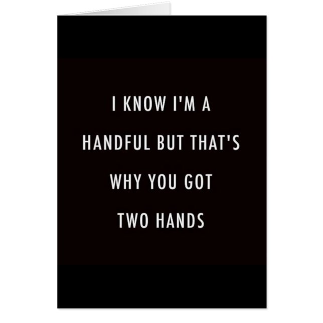 ***LET'S HOLD HANDS FOREVER*** LOVE YOU CARD (Front)