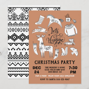 Let's Hygge Cosy Winter Christmas Party Invitation
