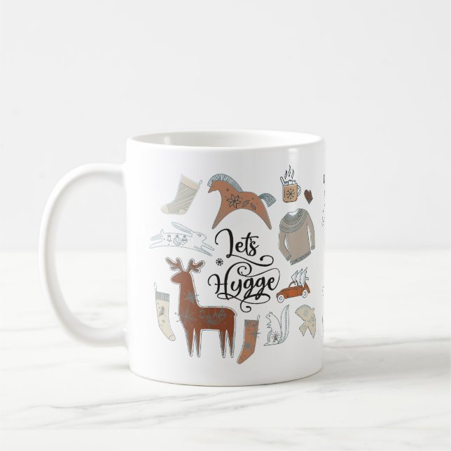 Let's Hygge Nordic Christmas Mug (Left)