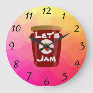 Let's Jam Wall Clock