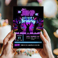 Let's Jump Neon Trampoline Park Birthday Party