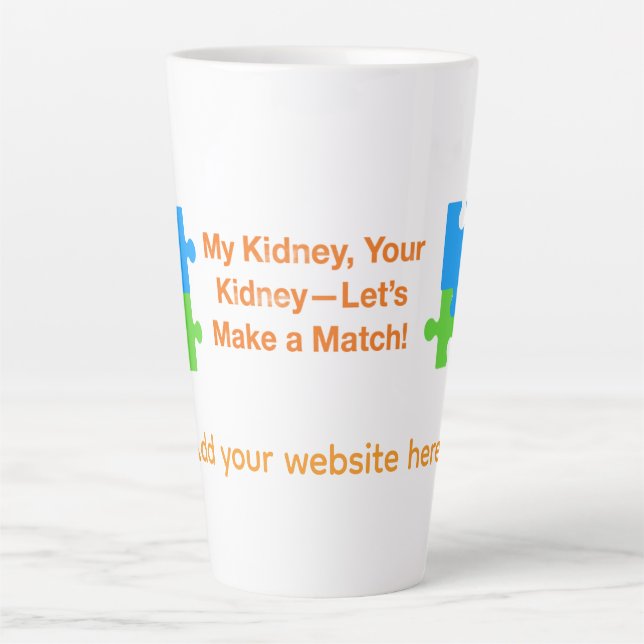 Let's Make a Match  Latte Mug (Front)
