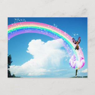 Let's Make a Rainbow Postcard