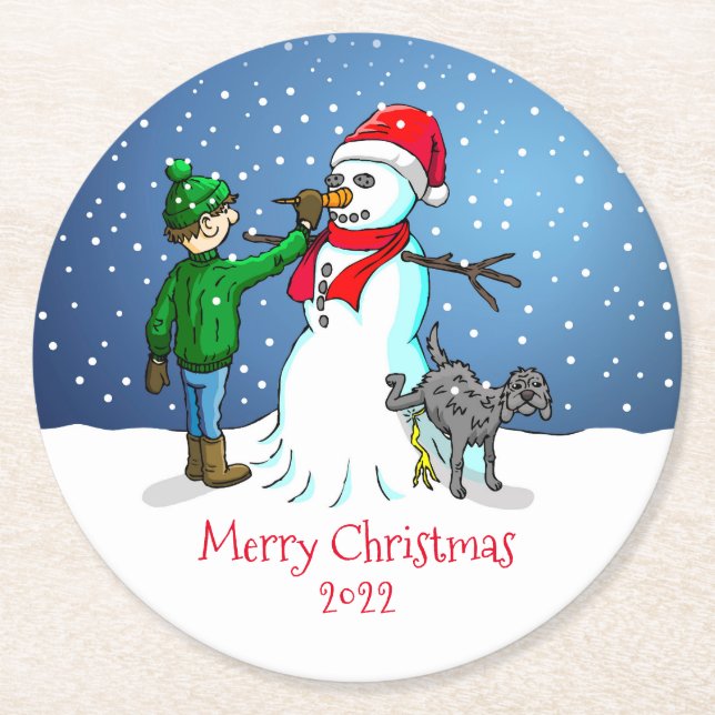 Let's make a Snowman Coaster (Front)