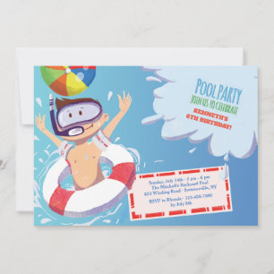 Let's Make A Splash Invitation