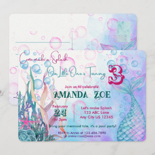 Let's make a Splash Mermaid Invitation