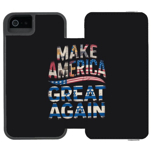 Let's make America great again Incipio iPhone Wallet Case (Folio Open)