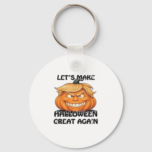 Let's Make Halloween Great Again Classic Key Ring (Front)