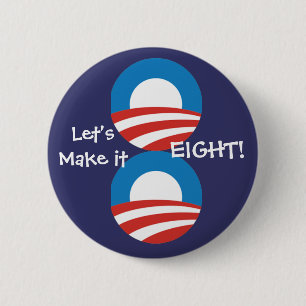 Let's Make it 8! 6 Cm Round Badge
