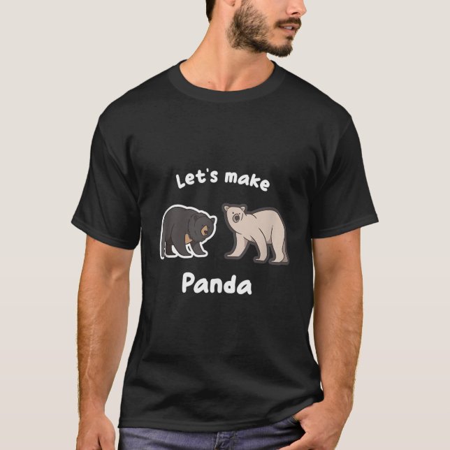 Let'S Make Panda Wild Panda Bamboo T-Shirt (Front)