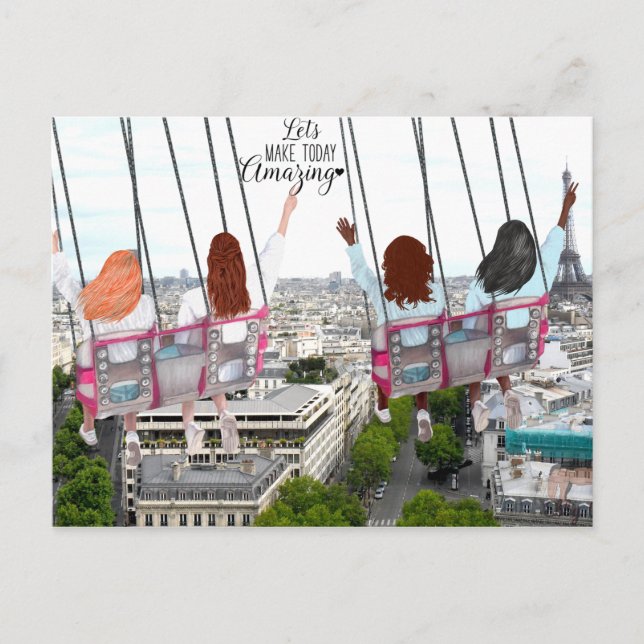 Let's Make today Amazing Postcard (Front)