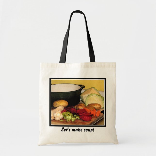 Let's make vegetable soup! tote bag (Front)