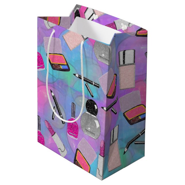 Let's MakeUp Medium Gift Bag (Back Angled)
