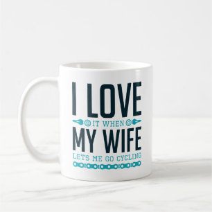 Lets Me Go Cycling Coffee Mug