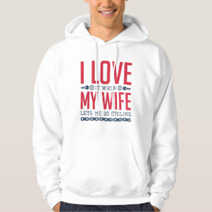 Lets Me Go Cycling Hoodie