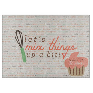 Let's Mix Things Up Cutting Board