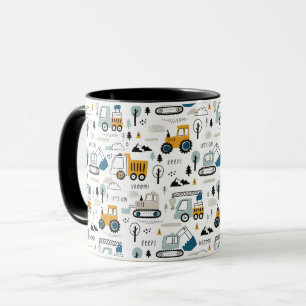 Let's Move Vehicle Pattern Mug
