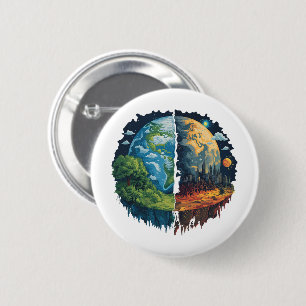 Lets not kill the planet 6 cm round badge