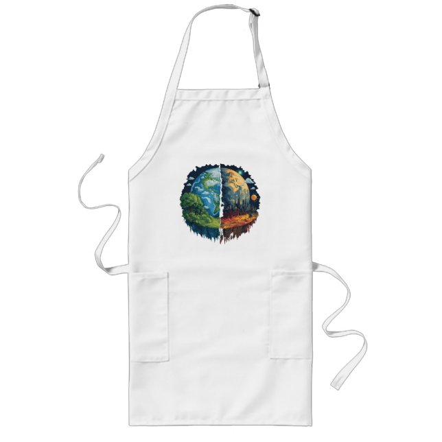 Lets not kill the planet long apron (Front)