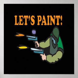 Lets Paint Poster