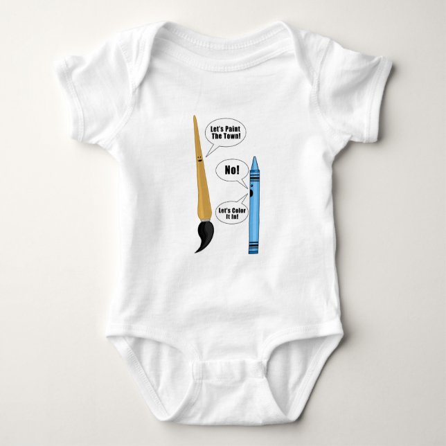 Lets Paint The Town!  Baby Bodysuit (Front)