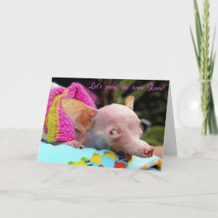 Let's paint the town Rosie! card