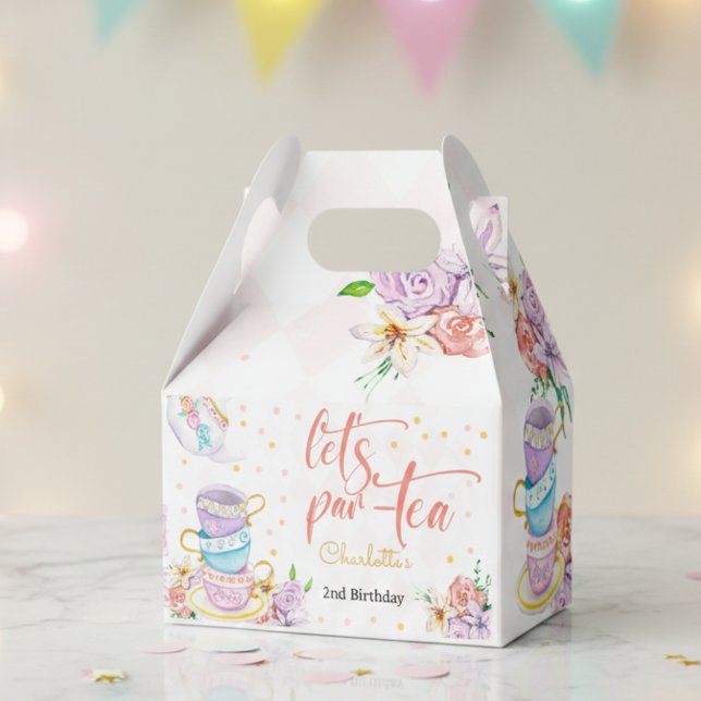 Let's par-tea, tea birthday favour box (Creator Uploaded)