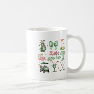 Let's Par-tee Coquette Golf Funny Golfer Girls Wom Coffee Mug
