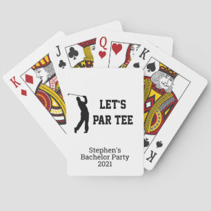 Let's Par Tee Custom Golf Bachelor Party Playing Cards