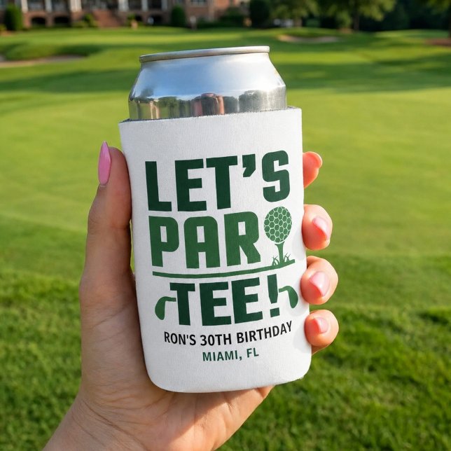Let's Par-Tee Customised 30th 40th Birthday Favour Can Cooler (Creator Uploaded)