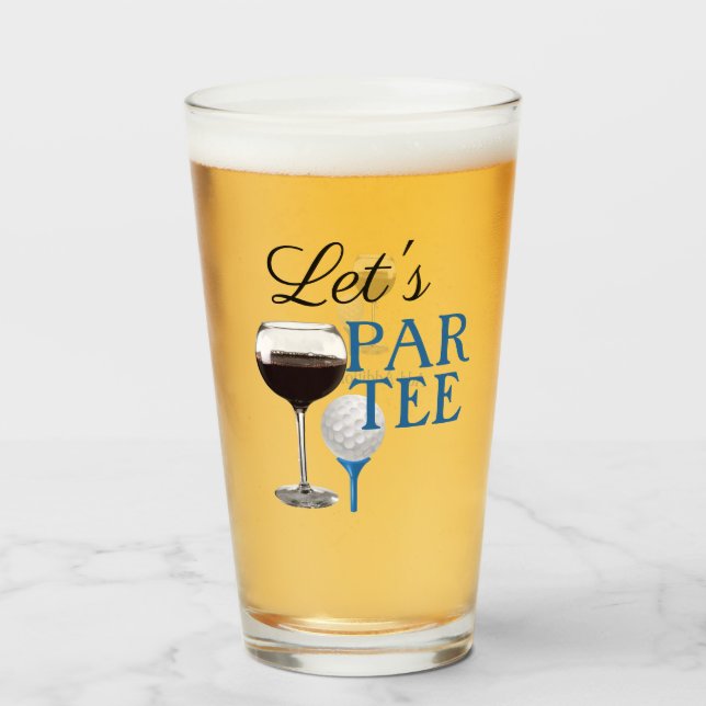 Let's PAR TEE Glass Cup (Front Filled)