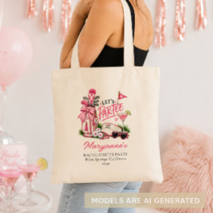 Let's Par Tee Golf Bachelorette Party Tote Bag