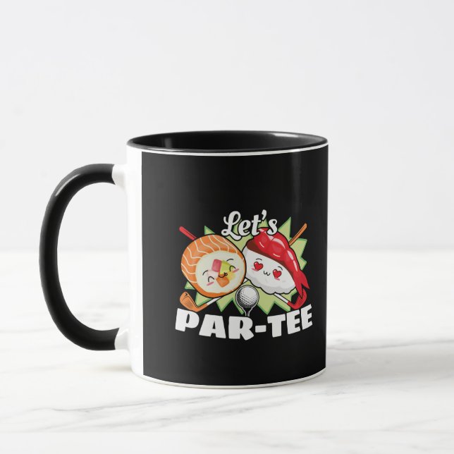 Lets Par Tee Golf Pun - Golfing Party Mug (Left)