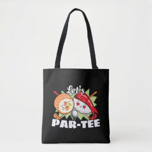 Lets Par Tee Golf Pun - Golfing Party Tote Bag