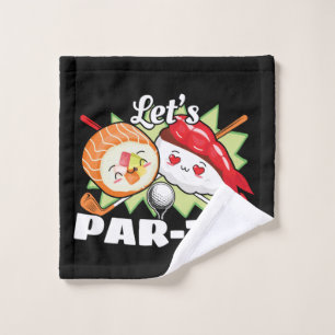 Lets Par Tee Golf Pun - Golfing Party Wash Cloth