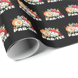 Lets Par Tee Golf Pun - Golfing Party Wrapping Paper