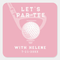 Let's Par-tee Golf Theme Birthday Pink