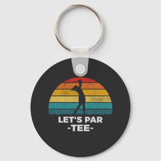 let's par tee key ring