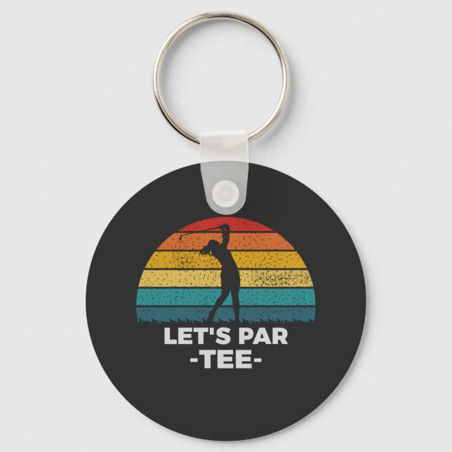 let's par tee key ring (Front)