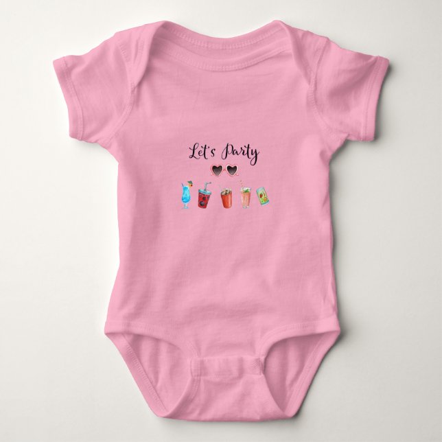 Let's Party Baby Summer Soiree  Baby Bodysuit (Front)